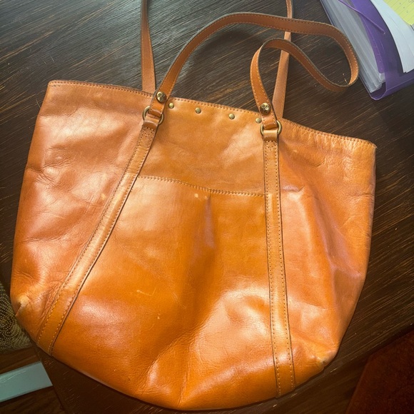Embossed Leather Tote Bag - Picture 2 of 3